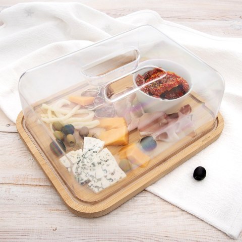 Deska do serwowania drewniana z pokrywką 28x22x11cm ORION 126849