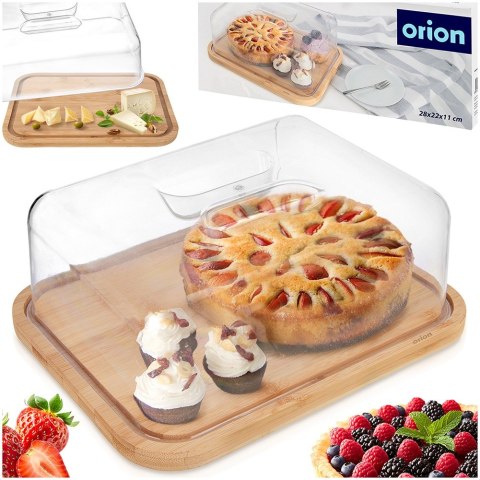 Deska do serwowania drewniana z pokrywką 28x22x11cm ORION 126849