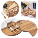Deska do serwowania serów sera z nożami i miseczkami 7-ele ORION 126843