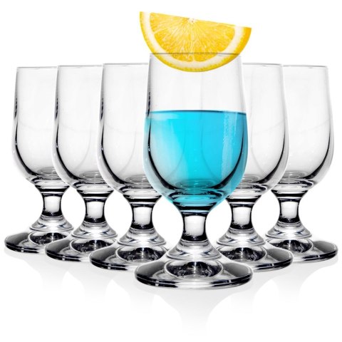 Kieliszki do wódki likieru kieliszek szklany na nóżce 20ml zestaw 6SZT ORION 129340