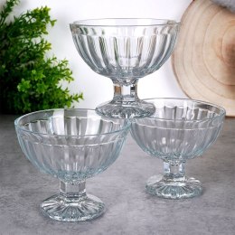 Pucharki do lodów deserów deserków szklane 180ml 3-ele pucharek EXCELLENT HOUSEWARE 139350