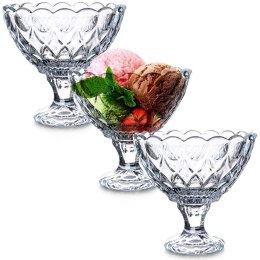Pucharki do lodów deserów deserków szklane 180ml 3SZT pucharek EXCELLENT HOUSEWARE 139351