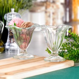 Pucharki do lodów deserów szklane 150ml zestaw pucharków 2SZT EXCELLENT HOUSEWARE 139663