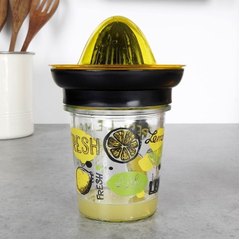 Ręczna wyciskarka do cytrusów wyciskacz ze szklanym pojemnikiem 320ml VILDE 259244