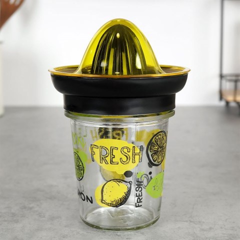 Ręczna wyciskarka do cytrusów wyciskacz ze szklanym pojemnikiem 320ml VILDE 259244