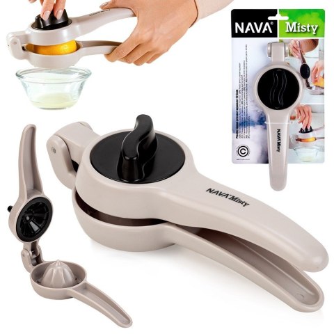 Ręczna wyciskarka do owoców cytrusów soków cytryn soku z pokrętłem MISTY NAVA 10-170-006