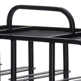 Stojak na wino butelki wina metalowy czarny DUŻY do 20 butelek 45x63cm HOME STYLING COLLECTION 730115