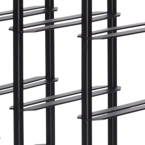 Stojak na wino butelki wina metalowy czarny DUŻY do 20 butelek 45x63cm HOME STYLING COLLECTION 730115