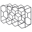 Stojak na wino butelki wina metalowy czarny do 11 butelek 44x29cm HOME STYLING COLLECTION 730162-C