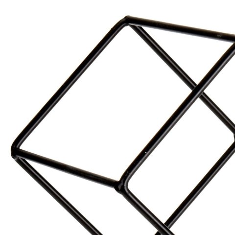 Stojak na wino butelki wina metalowy czarny do 13 butelek 42x42cm HOME STYLING COLLECTION 730125