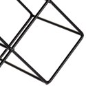 Stojak na wino butelki wina metalowy czarny do 13 butelek 42x42cm HOME STYLING COLLECTION 730125
