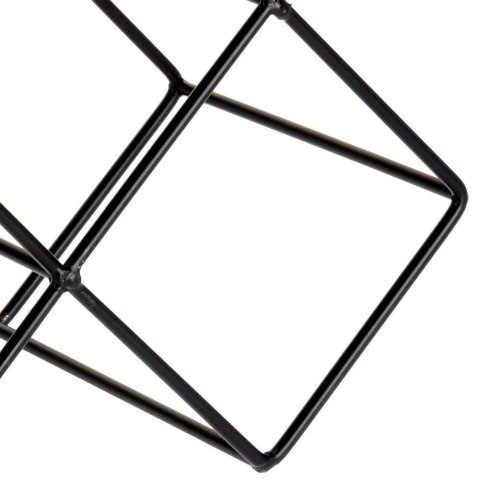 Stojak na wino butelki wina metalowy czarny do 13 butelek 42x42cm HOME STYLING COLLECTION 730125