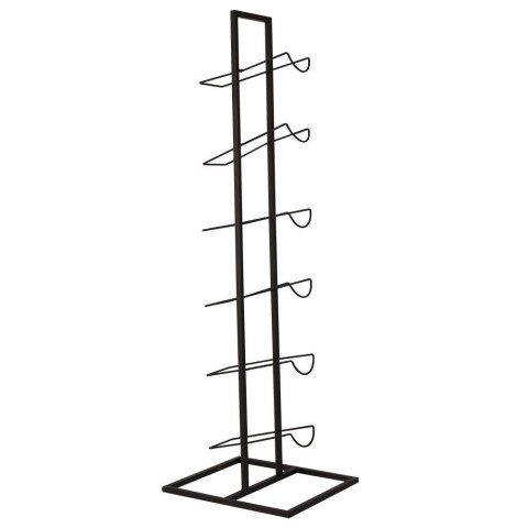 Stojak na wino butelki wina metalowy czarny do 6 butelek 27x84cm HOME STYLING COLLECTION 122917