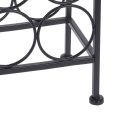 Stojak na wino butelki wina metalowy czarny do 9 butelek 22x69cm HOME STYLING COLLECTION 730121