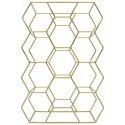Stojak na wino butelki wina metalowy złoty do 11 butelek 44x29cm HOME STYLING COLLECTION 730162-Z