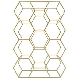 Stojak na wino butelki wina metalowy złoty do 11 butelek 44x29cm HOME STYLING COLLECTION 730162-Z