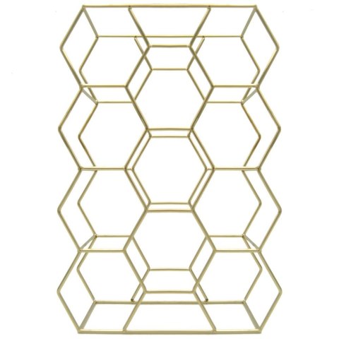 Stojak na wino butelki wina metalowy złoty do 11 butelek 44x29cm HOME STYLING COLLECTION 730162-Z