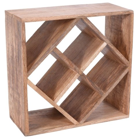 Stojak półka regał na wino butelki wina drewniany do 8 butelek 33x15cm HOME STYLING COLLECTION 730188