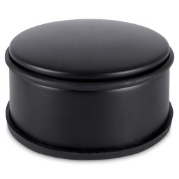 Stoper do drzwi metalowy odbojnik ogranicznik czarny ciężki 11x5cm HIT 569538