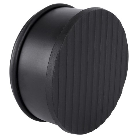 Stoper do drzwi metalowy odbojnik ogranicznik czarny ciężki 11x5cm HIT 569538