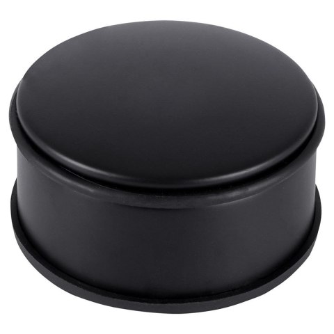 Stoper do drzwi metalowy odbojnik ogranicznik czarny ciężki 11x5cm HIT 569538