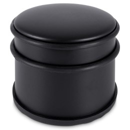 Stoper do drzwi metalowy odbojnik ogranicznik czarny ciężki 9x7.5cm HIT 569539