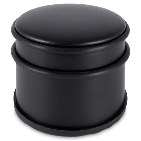 Stoper do drzwi metalowy odbojnik ogranicznik czarny ciężki 9x7.5cm HIT 569539