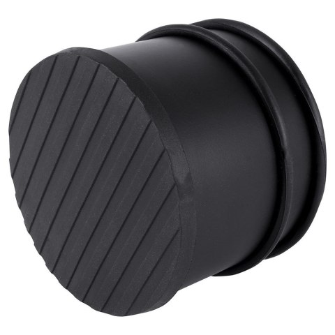 Stoper do drzwi metalowy odbojnik ogranicznik czarny ciężki 9x7.5cm HIT 569539