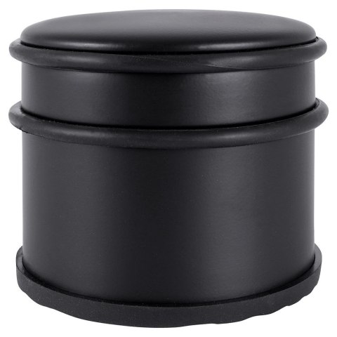 Stoper do drzwi metalowy odbojnik ogranicznik czarny ciężki 9x7.5cm HIT 569539