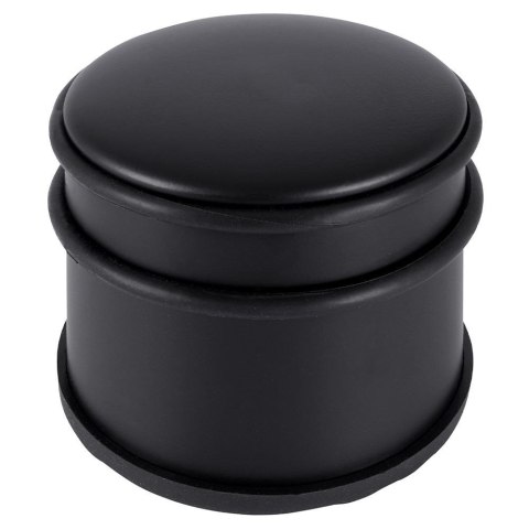 Stoper do drzwi metalowy odbojnik ogranicznik czarny ciężki 9x7.5cm HIT 569539