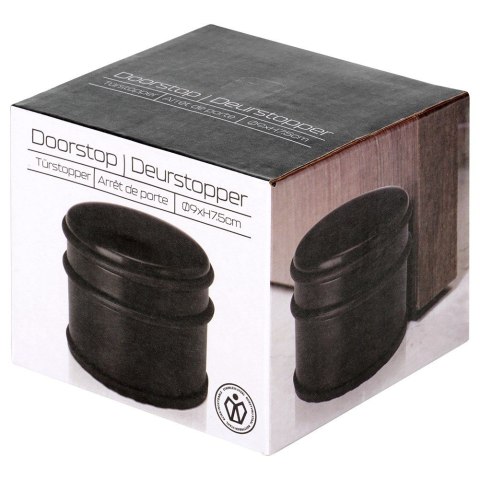 Stoper do drzwi stalowy czarny odbojnik blokada ogranicznik 9cm VILDE 568098