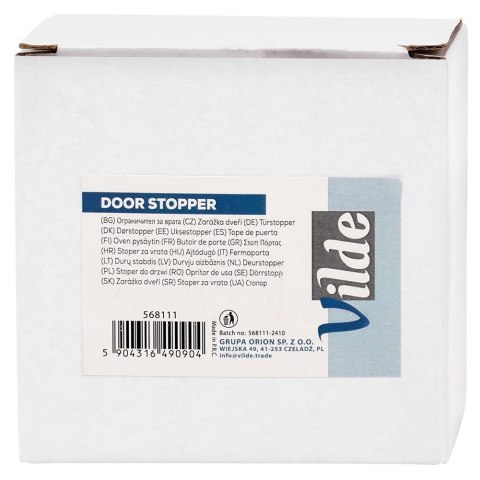 Stoper do drzwi stalowy odbojnik blokada ogranicznik 11.5x5.5cm VILDE 568111