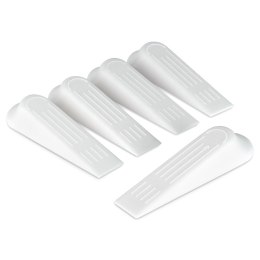 Stopery do drzwi odbojniki odbój ograniczniki białe zestaw 5 sztuk ALPINA 569975