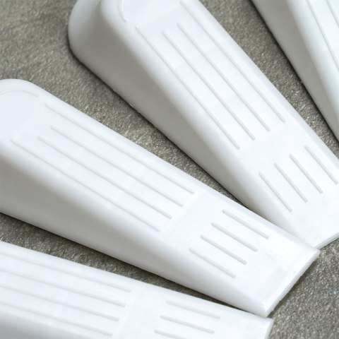 Stopery do drzwi odbojniki odbój ograniczniki białe zestaw 5 sztuk ALPINA 569975