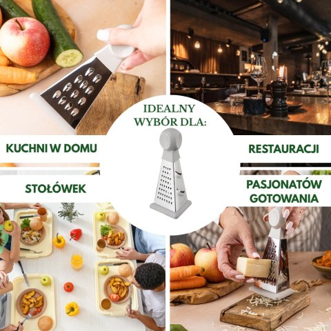 Tarka do warzyw, 3-stronna, stal nierdzewna, KINGHOFF KH-1987