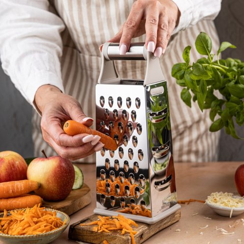 Tarka do warzyw, 4-stronna, stal nierdzewna, KINGHOFF KH-1989