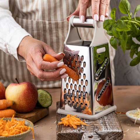 Tarka do warzyw, 4-stronna, stal nierdzewna, KINGHOFF KH-1992