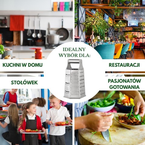 Tarka do warzyw, 6-stronna, stal nierdzewna, KINGHOFF KH-1991