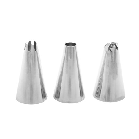 Tylki cukiernicze dekoracyjne zestaw tylek do dekorowania ciasta 3-ele BRUNBESTE BB-1699