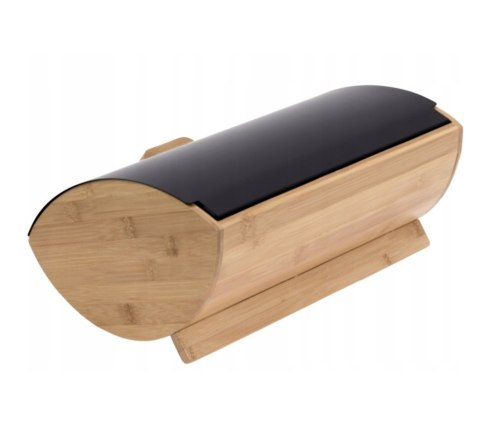 Chlebak bambusowo-stalowy KRISBERG COSMIC KS-2621 czarny