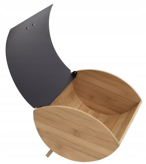 Chlebak bambusowo-stalowy KRISBERG COSMIC KS-2621 czarny