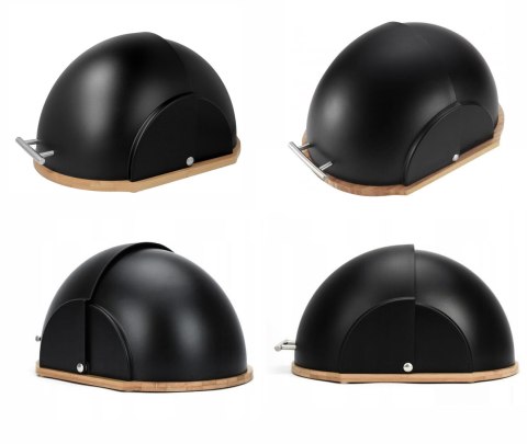 Chlebak duży bambusowo-akrylowy, pojemnik na chleb, z deską, KRISBERG KS-2628