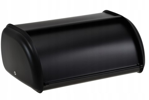 Chlebak stalowy mały 36cm, pojemnik na pieczywo chleb, KRISBERG KS-2629 Czarny