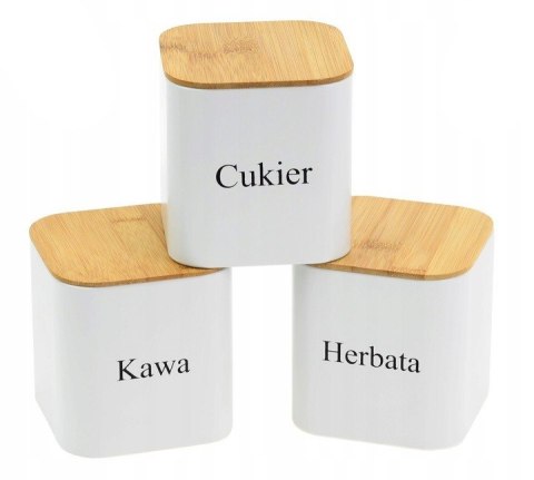 Chlebak z deską w zestawie z 3 pojemnikami KRISBERG KS-2616