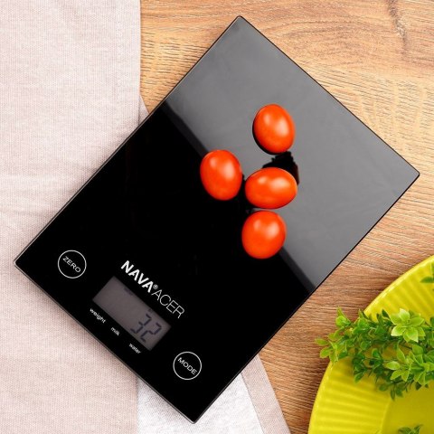 Elektroniczna waga kuchenna precyzyjna dokładna czarna ACER 5kg NAVA 10-274-011