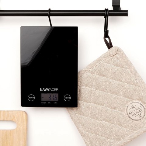 Elektroniczna waga kuchenna precyzyjna dokładna czarna ACER 5kg NAVA 10-274-011