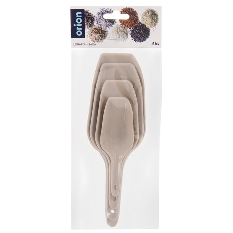 Łopatki kuchenne do nabierania łopatka zestaw komplet 4 sztuki ORION 143019