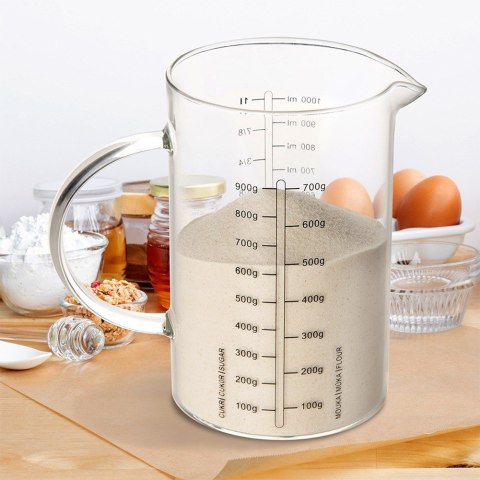 Miarka kuchenna do kuchni szklana duża XXL 1L ORION 120556