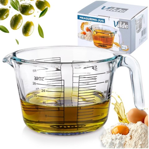 Miarka kuchenna do kuchni szklana duża XL 1L VILDE 259722