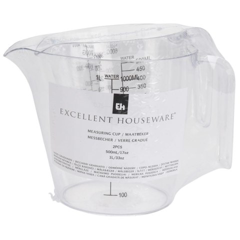 Miarki kuchenne duże 500ml / 1L miarka do kuchni EXCELLENT HOUSEWARE 120516